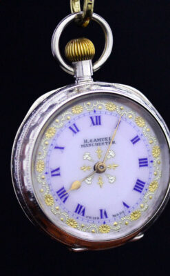 スイス製のアンティーク懐中時計-P2198-7