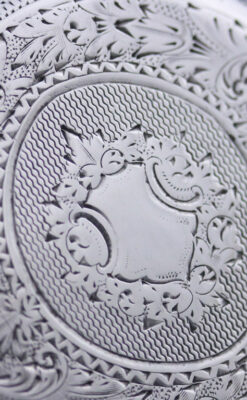 スイス製の銀無垢アンティーク懐中時計-P2200-10