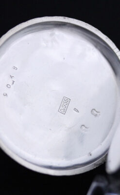 スイス製の銀無垢アンティーク懐中時計-P2200-14