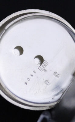 スイス製の銀無垢アンティーク懐中時計-P2200-16