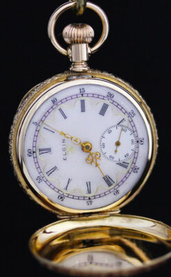 エルジンのアンティーク懐中時計-P2204-7