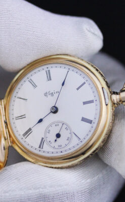 エルジンのアンティーク懐中時計-P2205-6