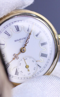エルジンのアンティーク懐中時計-P2207-2