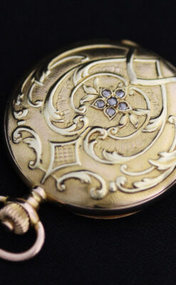 ロンジンのアンティーク懐中時計-P2214-15