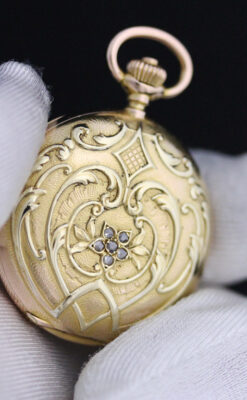 ロンジンのアンティーク懐中時計-P2214-3