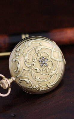 ロンジンのアンティーク懐中時計-P2214-6