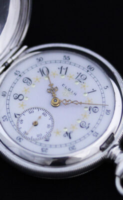 エルジンのアンティーク懐中時計-P2216-17