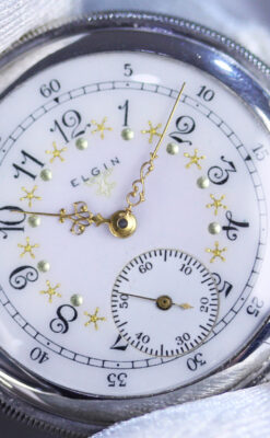 エルジンのアンティーク懐中時計-P2216-7