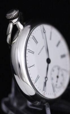 ウォルサムの銀無垢アンティーク懐中時計-P2219-13