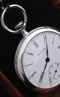 ウォルサムの銀無垢アンティーク懐中時計-P2219-6
