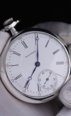 ウォルサムの銀無垢アンティーク懐中時計-P2219-7