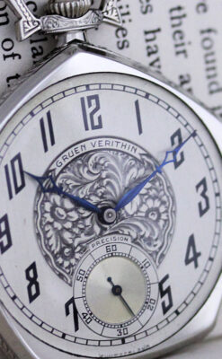 グリュエンのアンティーク懐中時計-P2222-3