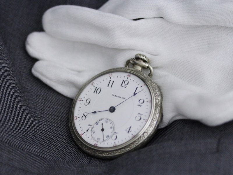 ウォルサム アンティーク懐中時計 鉄道時計 【1905年製】