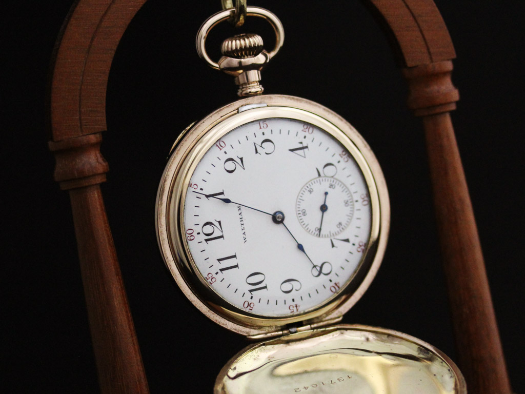 アンティークウォルサム手巻き懐中時計17jewelロイヤル1908年製