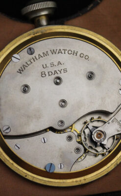 ウォルサムのアンティーク8日巻き時計-P2242-21