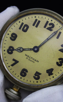 ウォルサムのアンティーク8日巻き時計-P2242-28