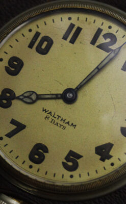 ウォルサムのアンティーク8日巻き時計-P2242-8