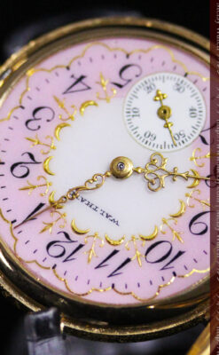 ウォルサムの金無垢アンティーク懐中時計-P2247-15