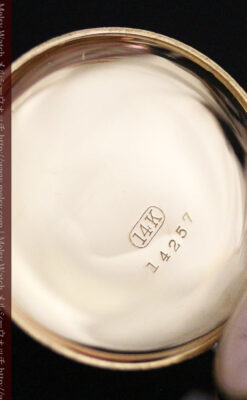 ウォルサムの金無垢アンティーク懐中時計-P2247-16