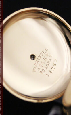 ウォルサムの金無垢アンティーク懐中時計-P2247-17