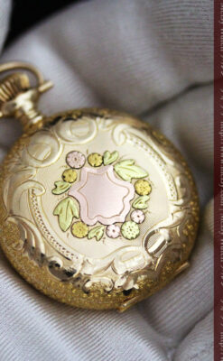 ウォルサムの金無垢アンティーク懐中時計-P2247-7