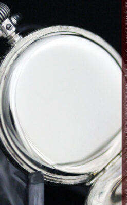 ロンジンの銀無垢アンティーク懐中時計-P2248-15