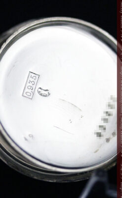 ロンジンの銀無垢アンティーク懐中時計-P2248-16