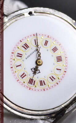 ロンジンの銀無垢アンティーク懐中時計-P2248-18