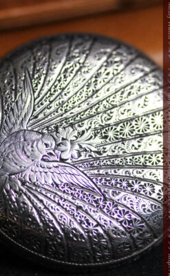 ロンジンの銀無垢アンティーク懐中時計-P2248-2