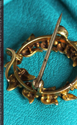 ロンジン金無垢装飾付きのアンティーク懐中時計-P2251-18