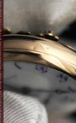 ロンジン金無垢装飾付きのアンティーク懐中時計-P2251-22