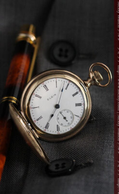 趣きあるエルジンの1904年製アンティーク懐中時計-P2252-2