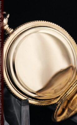 ウォルサムのダイヤモンド入りアンティーク懐中時計-P2254-14