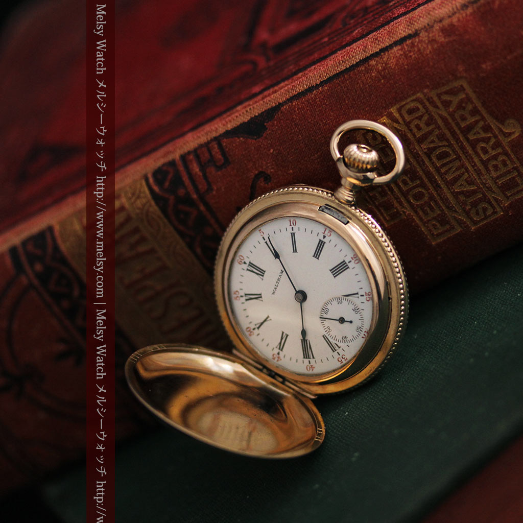 ウォルサムのダイヤモンドの華麗なるアンティーク懐中時計 【1903年製】