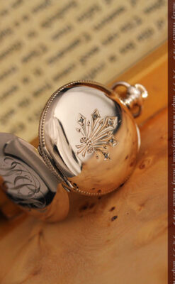 ウォルサムのダイヤモンド入りアンティーク懐中時計-P2254-6