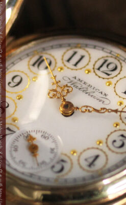 郷愁を誘うウォルサムのアンティーク懐中時計-P2255-11