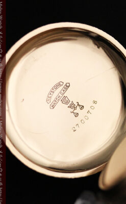 郷愁を誘うウォルサムのアンティーク懐中時計-P2255-14