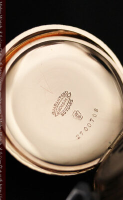 郷愁を誘うウォルサムのアンティーク懐中時計-P2255-16