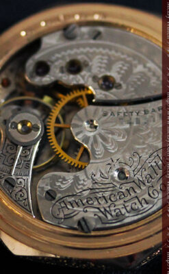 郷愁を誘うウォルサムのアンティーク懐中時計-P2255-17