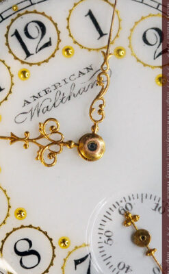 郷愁を誘うウォルサムのアンティーク懐中時計-P2255-2