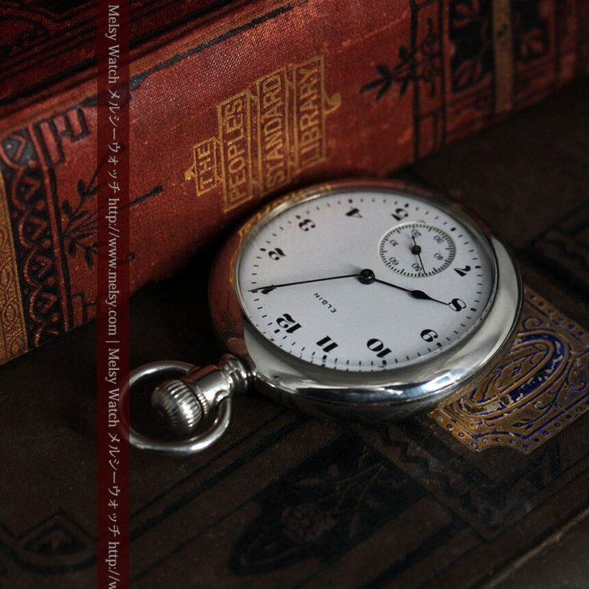 エルジンの素朴さが魅力のアンティーク懐中時計 【1904年製】-P2256-1