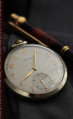 ロンジンの状態の良さが光るアンティーク懐中時計 【1948年製】-P2263-2