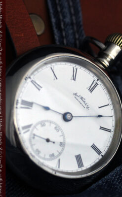 ウォルサムの存在感抜群の大きなアンティーク懐中時計 【1904年製】-P2257-5