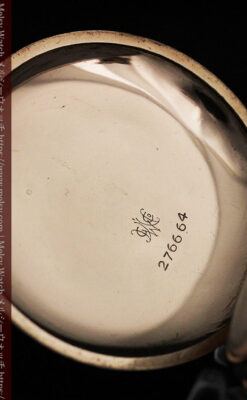 イニシャルIの金細工が美しいウォルサムのアンティーク懐中時計 【1898年製】-P2258-16