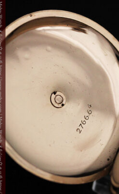 イニシャルIの金細工が美しいウォルサムのアンティーク懐中時計 【1898年製】-P2258-17