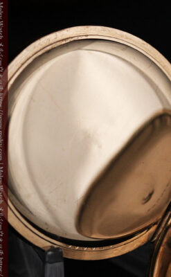 イニシャルIの金細工が美しいウォルサムのアンティーク懐中時計 【1898年製】-P2258-18