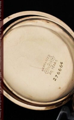 イニシャルIの金細工が美しいウォルサムのアンティーク懐中時計 【1898年製】-P2258-19