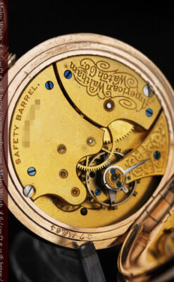 イニシャルIの金細工が美しいウォルサムのアンティーク懐中時計 【1898年製】-P2258-20