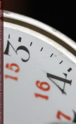 オメガの24時間表示の銀無垢アンティーク懐中時計 【1915年製】-P2259-15