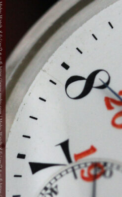 オメガの24時間表示の銀無垢アンティーク懐中時計 【1915年製】-P2259-16